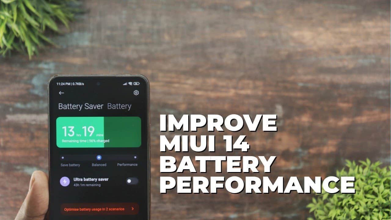 نحوه افزایش عملکرد باتری در MIUI 14